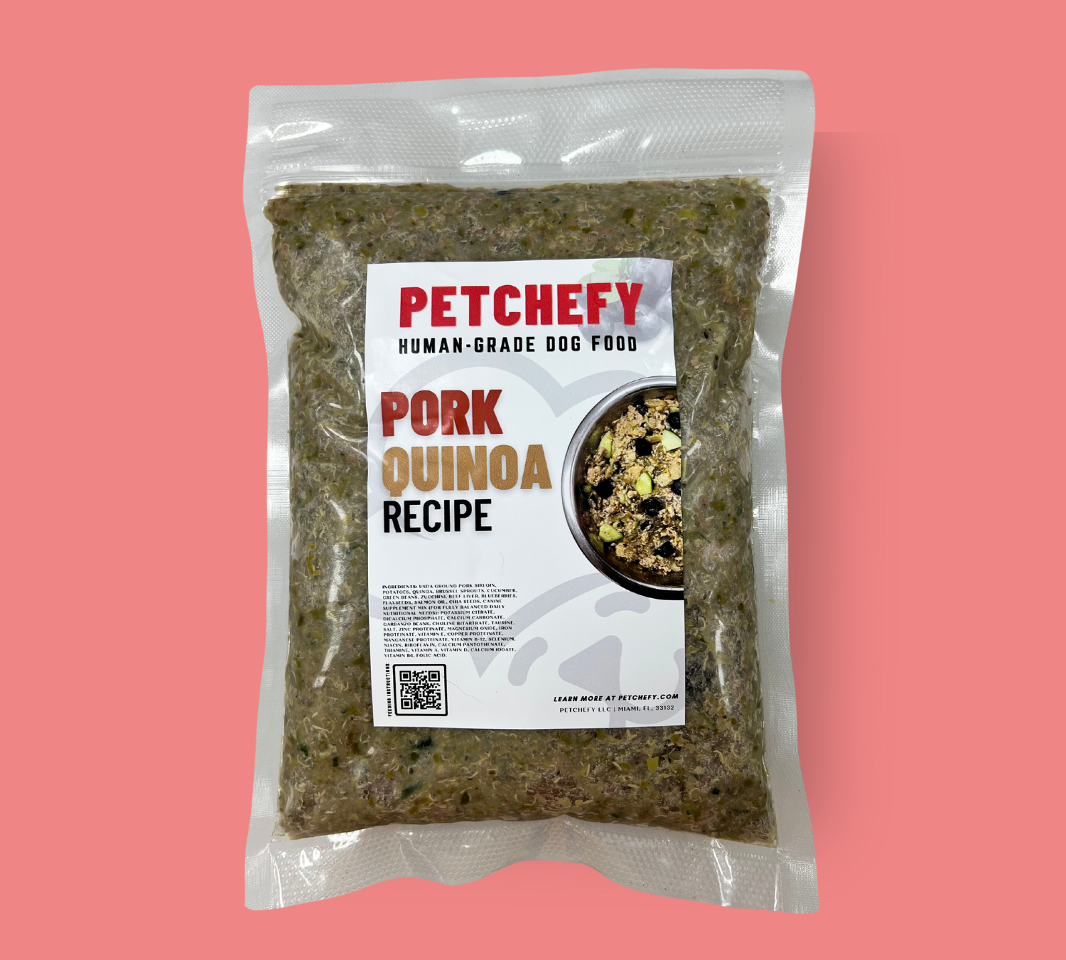 Pork & Quinoa Recipe (4 LBS)